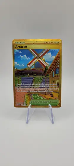 Pokemon TCG: Artazon 229/197 Obsidian Flames Full Art Gold Hyper Rare - NM - Image 1
