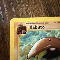 NM+ Kabuto 50/62 Pokemon TCG 1st Edition Fossil Vintage 1999 Card CLEAN - Image 2