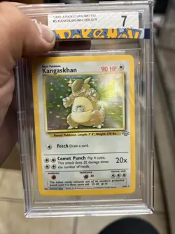 Pokemon Kangaskhan Holo 5/64 Jungle Unlimited BGS 7 Near Mint 1999 - Image 1