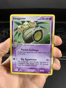 Pokemon Card Ex FireRed LeafGreen Exeggutor 5/112 2004 Non Reverse Holo DMG - Image 2