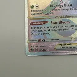 Pokemon TCG Shaymin VSTAR 173/172 NM Rainbow Secret Rare Brilliant Stars 2022 - Image 3