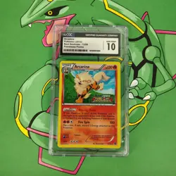 Cgc 10 Arcanine 12 (Prerelease) 12/99 Black & White Holo Graded Pokemon - Image 1