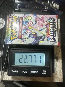 (1x) 22.77 HEAVY🔥 FAT Prismatic Evolutions Booster Pack Sealed! Pokemon PRE S&V - Image 2
