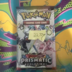 (1x) 22.77 HEAVY🔥 FAT Prismatic Evolutions Booster Pack Sealed! Pokemon PRE S&V - Image 4