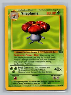 Pokemon TCG #31/64 Vileplume (31) Jungle Normal HP - Image 1