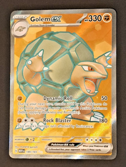 Pokemon Golem ex Ultra Rare SV: Scarlet & Violet 151 189/165 NM - Image 1