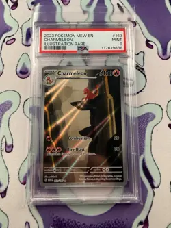 Pokemon TCG Charmeleon 169/165 Scarlet & Violet 151 Illustration Rare PSA 9 - Image 1