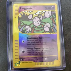 Pokemon Exeggcute #77/147 Reverse Holo Common - 2002 Aquapolis - NM - Image 1