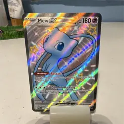 Pokemon Mew EX SV: Paldean Fates Holo Shiny Ultra Rare 216/091 180 HP - Image 1