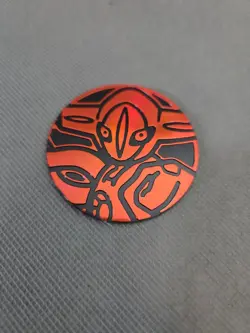 Nintendo Pokemon TCG Deoxys Orange Flip Coin Plastic Collectible - Image 1
