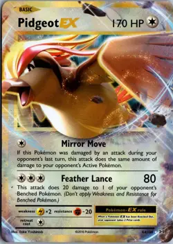 Pidgeot EX Ultra Rare XY - Evolutions 64/108 NM Pokemon - Image 1