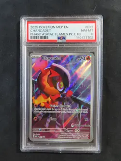 2025 Pokemon EN Black Star Promo #22 Charcadet Phantasmal Flames PC ETB PSA 8 🔥 - Image 1