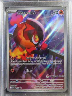 2025 Pokemon EN Black Star Promo #22 Charcadet Phantasmal Flames PC ETB PSA 8 🔥 - Image 3