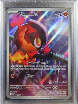 2025 Pokemon EN Black Star Promo #22 Charcadet Phantasmal Flames PC ETB PSA 8 🔥 - Image 4