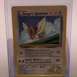 Pokemon Lt. Surge's Spearow Gym Heroes 83/132 1st Ed Regular Common 50 HP Engli… - Image 1