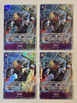 4x Sanji OP07-064 (Parallel) 500 Years in the Future NM One Piece TCG Playset - Image 1