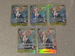 One Piece TCG EB03 Extra Booster Heroines Nami EB03-053 SR Lot 3x English 2x Jap - Image 1