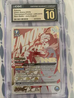 Union Arena Jujutsu Kaisen Rare Battle Sukuna WINNER UAPR/JJK-3-015 EnglishPromo - Image 1