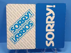 Vintage 1972 Sorry Board Game SINGLE Replacement Cards 2 Versions You Pick - Image 1