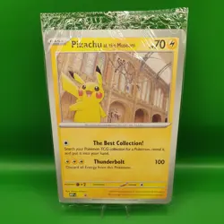 Pokemon Pikachu At The Museum x Natural History London Jumbo Card - Sealed - Image 1