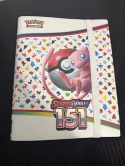 Pokemon Trading Mew Scarlet & Violet 151 Binder Collection Binder Only NO CARDS - Image 1