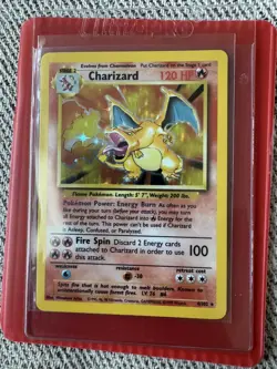 Pokemon Charizard 4/102 Holo Rare Card Vintage 1995-1999 Base Set TCG - Image 4