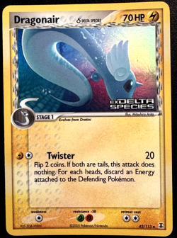 Dragonair 42/113 EX Delta Species Pokemon Card Reverse Holo Foil Rare Near Mint - Image 1