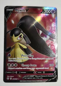MAWILE V - #178/195 - Pokemon Silver Tempest Sword & Shield Full Art Card NM - Image 1