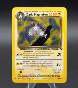 Dark Magnetron Pokemon Card Team Rocket Non Holo 28/82 Rare 2000 WOTC - Image 1