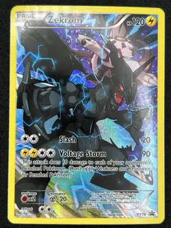 Pokemon TCG Zekrom XY76 Full Art Promo Holo Basic XY 2015 Card - Image 1