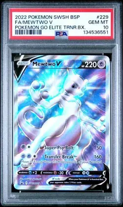 Pokemon Mewtwo V SWSH229 SWSH: Sword & Shield Promo Cards Holo PSA 10 - Image 1