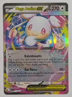 Mega Audino Ex 172/217 Holo Ultra Rare Pokemon Card Near Mint NM English - Image 1
