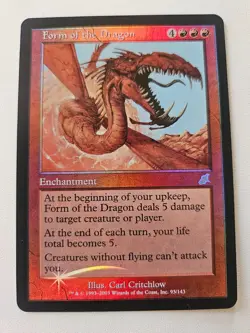 MTG Form of the Dragon (93/143) Scourge FOIL EX-NM - Image 1