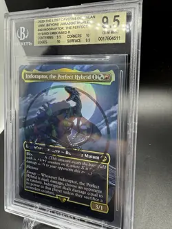 MTG Indoraptor, the Perfect Hybrid EMBOSSED R 9.5 BGS GEM MINT - Image 3