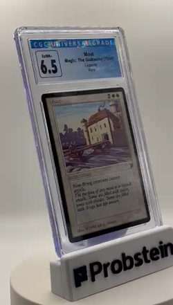 1994 Magic The Gathering MTG Legends Moat Rare CGC 6.5 EX-NM+ - Image 2