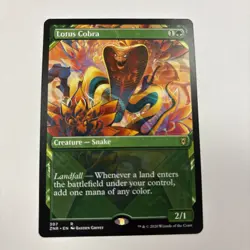 Lotus Cobra LP 307 / 493 Zendikar Rising MTG English Showcase Landfall Mana! - Image 1