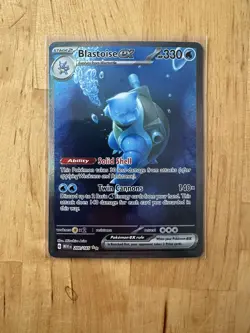 Pokemon Blastoise EX 200/165 Special Illustration Rare SV Scarlet & Violet 151 - Image 1
