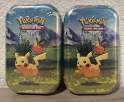 Pokemon TCG Ascended Heroes Pikachu Mini Tin Set Of 2 Sealed & Ships Fast - Image 1