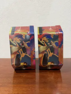 Pokemon TCG Mega Charizard X ex & Mega Charizard Y ex Tins Lot of 2 Sealed - Image 4