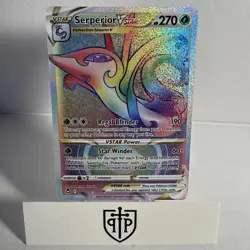 Pokemon TCG - Serperior VSTAR 196/195 Silver Tempest - Rainbow Secret Rare - NM - Image 1