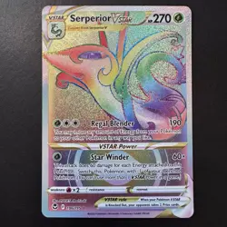 Pokemon TCG - Serperior VSTAR 196/195 Silver Tempest - Rainbow Secret Rare - NM - Image 3