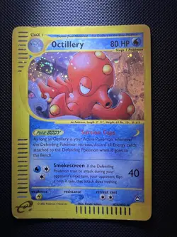 Pokemon TCG Octillery Aquapolis H20/32 Holo Rare MP/LP - Image 1