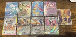Pokemon Surging Sparks - 9 Card Lot - All Hits - NM - Image 1