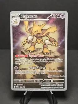 Alakazam 009 Mega Evolution Promo Holo Pokemon Center Stamp 2025 - Image 1