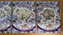 2000 Topps Chrome Pokemon Geodude #74, Non Holo Graveler #75, Golem #76 - Image 2