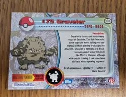2000 Topps Chrome Pokemon Geodude #74, Non Holo Graveler #75, Golem #76 - Image 5