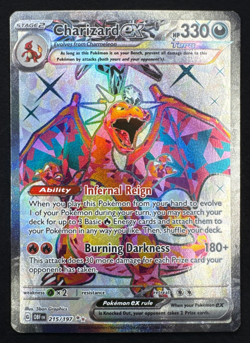 CHARIZARD EX 215/197 NM ULTRA RARE OBSIDIAN FLAMES POKEMON 2023 - Image 1