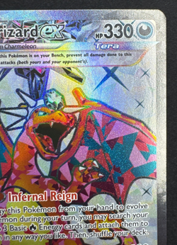 CHARIZARD EX 215/197 NM ULTRA RARE OBSIDIAN FLAMES POKEMON 2023 - Image 3