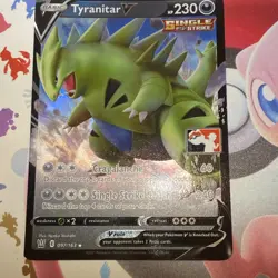 Tyranitar V 097/163 Prize Pack Series Stamped Pokemon Card 2021 NM - Image 1