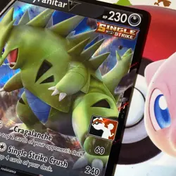 Tyranitar V 097/163 Prize Pack Series Stamped Pokemon Card 2021 NM - Image 3